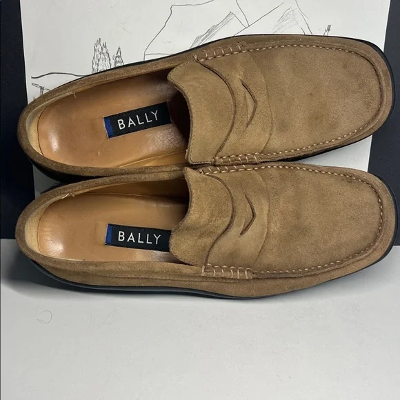 Bally Fisto Suede Men’s Leather Loafers Made in Italy Size 7.5 - Picture 16 of 16